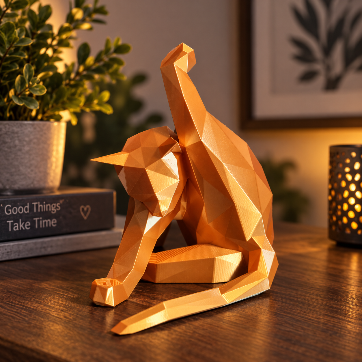 Figurer i low poly stil.